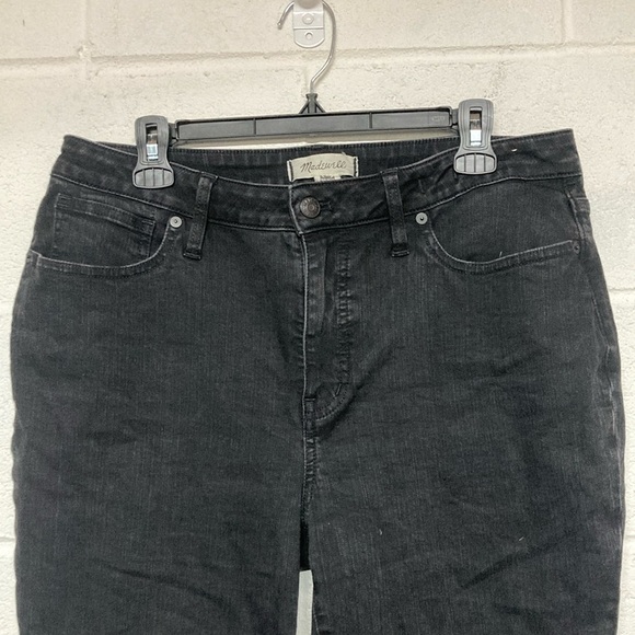 Madewell Curvy Skinny Flare Black Jeans - Picture 3 of 6